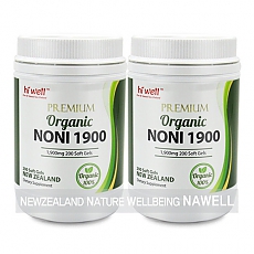 하이웰 프리미엄 유기농 노니캡슐 1900mg 200캡슐 2통